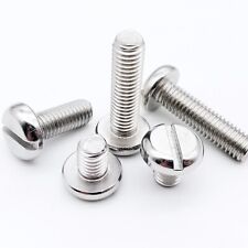 M1.6 M2 M2.5 M3 M4 M5 M6 304 Stainless Steel Slotted Pan Round Head Screw Bolt - CN