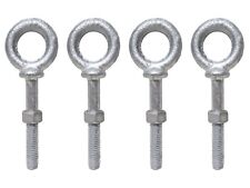 3/8 x 4-1/2" Shouldered Eye Bolts Forged Rigging Anchor Point - Pack of Four - Williamsport - US"