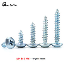 M4 M5 M6 Phillips Truss Head Sheet Metal Self Tapping Wood Screws Zinc plated - CN