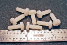 8-32 X 1/2 SCREW PAN HEAD SLOT NYLON PLASTIC - 50 pcs - Watsonville - US"