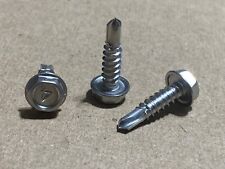 410 Stainless Steel Hex Washer Head 10 x 3/4 TEK screws Qty-100 - Cape Coral - US