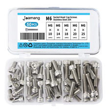 M6 x 10mm 14mm 18mm 20mm 25mm Socket Head Cap Screws Bolts, Stainless Steel 304, - Clinton - US