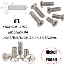 Phillips Countersunk Machine Screws Nickel Plated For Laptop ,Electronic Glasses - CN