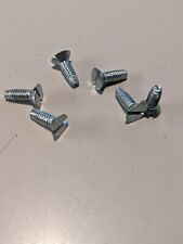 8/32 X 1/2 SLOTTED FLAT HEAD THREAD CUTTING SCREW TYPE F ZINC PLATED 100 EACH - Pittsburg - US"