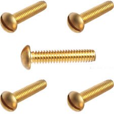 10-32 x 3/4 Round Head Machine Screws Solid Brass Slotted Drive Qty 100 - West Hempstead - US"