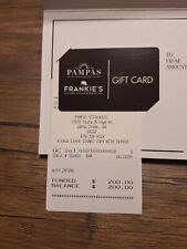 Pampas / Frankie's The Steakhouse $200 Gift Card
