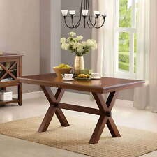 Crossing Dining Table, Brown Finish - US