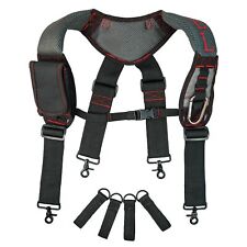 Gel Construction Work Suspender Tool Belt Suspenders With Gel Shoulder Pad Detac