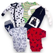 Bundle Lot of 6 Baby Boy Outfits Clothing Items Bodysuits