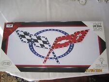 Corvette C5 logo LED Wall Sign 10 x 19""