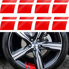 8 Pcs Wheel Rim Decal Stripes Car Decals Reflective Car Stickers Automotive Dec