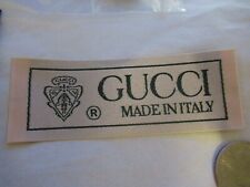 GUCCI 1 Designer Tag LABEL Replacement Sewing Accessories lot 1