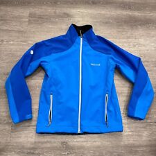 Marmot Jacket Mens Medium Blue Windstopper Full Zip Windbreaker Softshell Adult