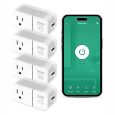 4x GreenSun Smart Socket WiFi Smart USB Outlet Plug Alexa Google Home Smart Life - Hebron - US