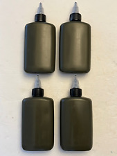 CLP LSA Weapon Gun Oil 4 Oz Military Bottle OD Green USA Empty Lot of 4