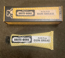 Vintage ORIGINAL FORMULA Mill Run Gun Cleaning 1960’s Brite-Bore Gun Grease