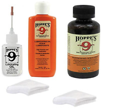 Hoppes 9 Elite Cleaning kit Bore Cleaner and Lubricant Oil with 40 patches