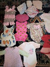 0-6 month baby girl clothes lot. Preowned. Lot Of 32 Items.