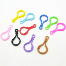 100 PCS DIY Accessories Buckle Clips Candy Color Keyring Creative Chain Acrylic