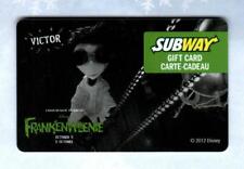 SUBWAY ( Canada ) Frankenweenie Victor 2012 Gift Card ( $0 )