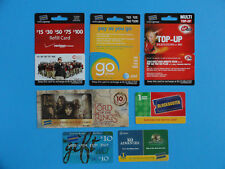 7 BLOCKBUSTER VIDEO GIFT CARDS - VERIZON, VIRGIN ETC. - NO VALUE ON CARDS-