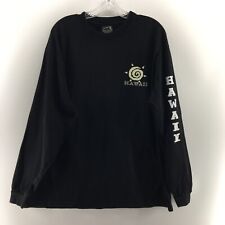 apparel men's sweater size XL black hawaii graphic logo 100% cotton