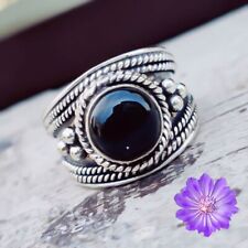 Black Onyx Gemstone 925 Sterling Silver Ring Silver Handmade Jewelry Ring Gift