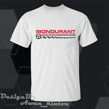 Mens Clothing Unisex Tshirt Bondurant Logo White Color Usa Size