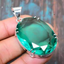 Indicolite Tourmaline Gemstone Handmade Jewelry Pendant 1.77 n485"