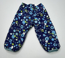 YOUTH 18M WINTER SNOW PANTS BLUE FLORAL RUGGED BEAR BRAND