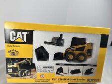 Norscot 55036 CAT 226 Skid Steer Loader 1:32 Scale With Forks, Bucket & Grapple