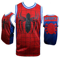 MARVEL SPIDERMAN Mens Basketball Jersey L XL 2XL SPIDEY COMICS Apparel Tank NEW