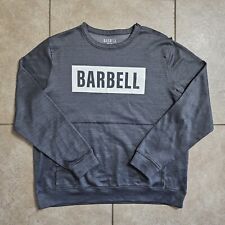 Barbell Apparel Crucial Sweatshirt Mens Large Gray Pullover Crewneck Activewear