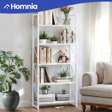 5 Tier Vintage White Bookcase Bookshelf Display Rack Storage Home Organizer - Mumbai - India