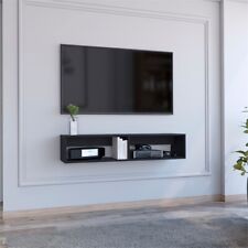 TUHOME Rockwood Floating TV Stand with Open Storage Shelves Black - Toronto - Canada