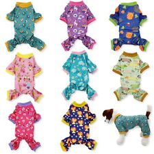 Dog Pajamas Jumpsuit COTTON Blend Soft Cute Pet Clothes Small Medium Pet XXS - L - Toronto - Canada