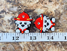 1 pc. Paw Patrol Silicone Focal Bead, Beadable accessories Fireman