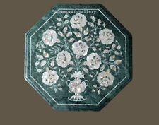 18 Green Marble Table Top Semi precious stones Handicraft work Home decor"