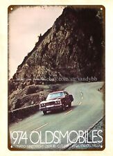 1974 automotive cars Toronado Cutlass metal tin sign unique home decor
