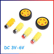 TT Motor Gear Motor DC 3V-6V Smart Robot Car Plastic Tire Tyre Wheel For Arduino - CN