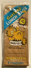 Garfield Brown Paper Lunch Bags 25Pk Sacks You Are What You Eat Vintage 1978