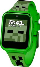 Accutime Minecraft Kids Green Educational Learning Touchscreen Smart Watch Toy f - US