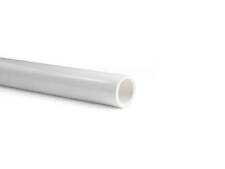 1/2 White Furniture Grade PVC Pipe 1.25m Length"