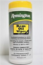 1~Rem Oil Wipes~60 Count 7x 8"~Gun~Remington~Lubricant~Cleaner~Firearm~19918"