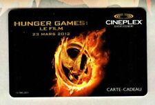 CINEPLEX ( Canada ) The Hunger Games ( Fr ) 2012 Gift Card ( $0 )