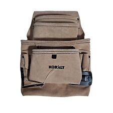 Kobalt Belt Tool Pouch Leather General Construction Heavy Duty NEW Pockets