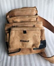 Kobalt Belt Tool Pouch Leather General Construction Heavy Duty Used