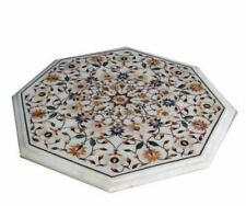 18 Marble sofa coffee Table Top Inlay Pietra dura Floral arts Home Decor X-mas"