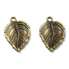 20 Pcs Accessories Mini Leaf Pendants Charm Craft Design Necklace