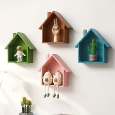 Retro Nostalgic Wooden Small House Wall Display Shelf Minimalist Design - Toronto - Canada